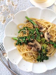 菜の花の和風パスタ♪-レシピのメイン写真