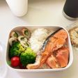 ふっくらシャケ弁、フライパンで
