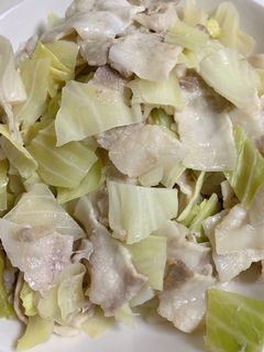 キャベツと豚バラの酒蒸し-レシピのメイン写真
