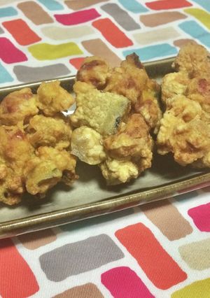 超簡単☆かぼちゃカレーウインナーかき揚げ-レシピのメイン写真