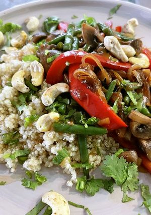 キヌアと野菜のタイ風プレート-レシピのメイン写真