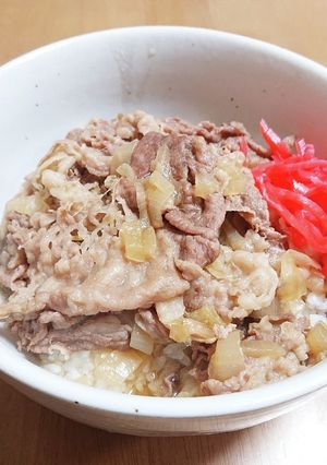 簡単！おうちで牛丼(さじ計量だけ)-レシピのメイン写真