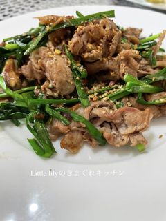 牛肉とニラと舞茸のオイスター炒め-レシピのメイン写真