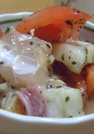 ポン酢de魚介とトマトのイタリアンマリネ-レシピのメイン写真
