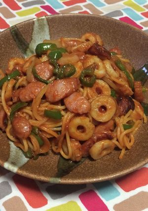 超簡単☆旨味堪能!和風ナポリタン♪♪♪-レシピのメイン写真