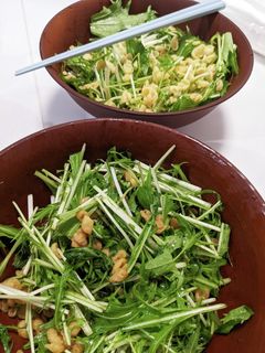 やみつき天かす水菜サラダ -レシピのメイン写真