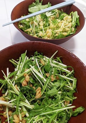 やみつき天かす水菜サラダ -レシピのメイン写真