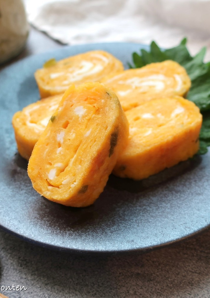 ネギ塩糀とはちみつ入り卵焼き-レシピのメイン写真