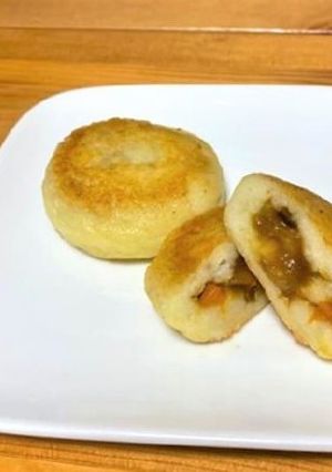 【リメイク】カレー入りいももち-レシピのメイン写真
