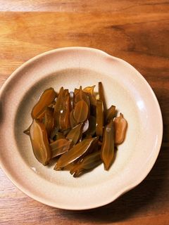 柿酢でつくる茎わかめの酢醤油漬け-レシピのメイン写真