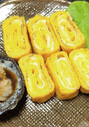 ふわふわ厚焼き玉子の新生姜醤油添え-レシピのメイン写真
