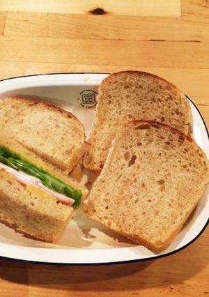 捏ねないモッチリ♥サワードゥde食パン-レシピのメイン写真