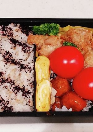 ななめボーダー弁当-レシピのメイン写真