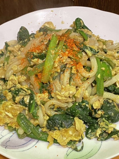 ほうれん草と卵の焼きうどん-レシピのメイン写真
