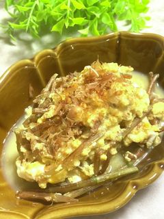 砂糖不使用 つくしの卵とじ-レシピのメイン写真