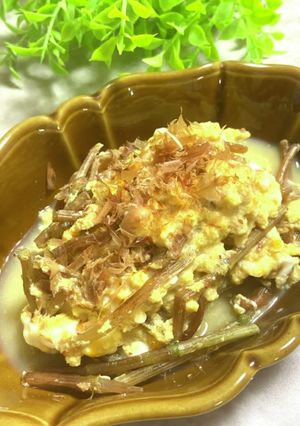 砂糖不使用 つくしの卵とじ-レシピのメイン写真