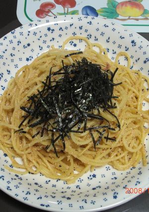 たらこスパゲッティー-レシピのメイン写真
