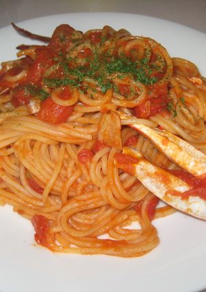 渡り蟹のトマトクリームパスタ-レシピのメイン写真