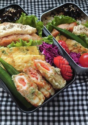 ❜22/4/13 鮭ムニエル弁当-レシピのメイン写真