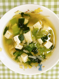 保育園給食★青菜と豆腐のスープ-レシピのメイン写真