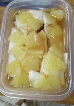 缶詰めパインとシロップとカブの甘酢漬け-レシピのメイン写真