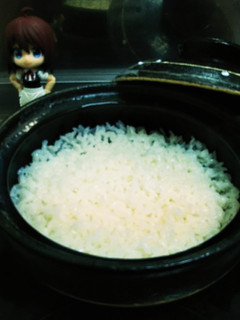 電子レンジと土鍋で炊飯(一合)-レシピのメイン写真