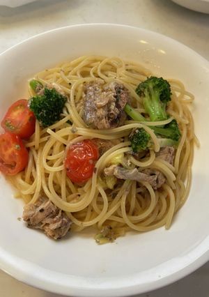 サバの和風オイルパスタ-レシピのメイン写真