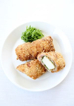 カサ増し【絹揚げの豚巻きフライ（味噌）】-レシピのメイン写真