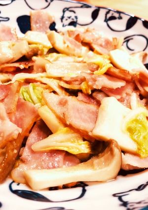 エリンギと白菜のガリバタ炒め-レシピのメイン写真