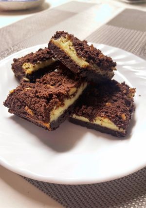 レイヤークッキー　ココアとチーズクリーム-レシピのメイン写真