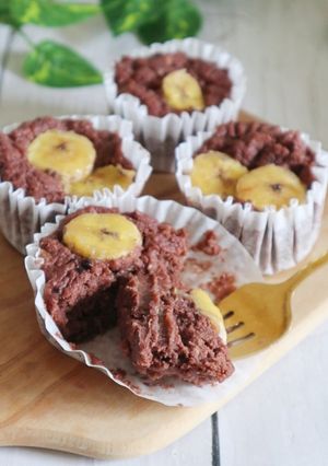 レンジで作る！チョコバナナガトーショコラ-レシピのメイン写真