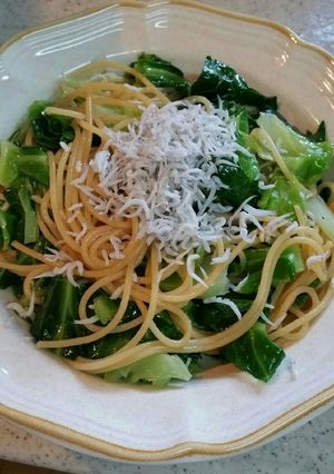 しらすと春キャベツの外葉のパスタ-レシピのメイン写真