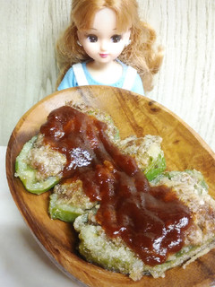 リカちゃん♡薄切り肉でピーマンの肉詰め-レシピのメイン写真