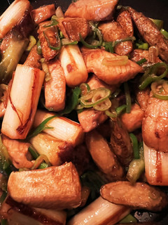 ぶりとごぼう焼きネギの照り焼き-レシピのメイン写真