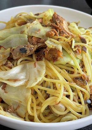 【筋肉飯】さばキャベツパスタ-レシピのメイン写真