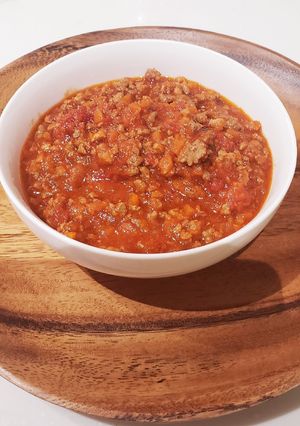 我が家の大豆ミートソース-レシピのメイン写真