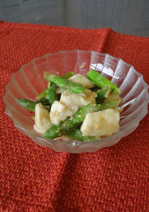 アスパラと鶏のゴマ味噌和え-レシピのメイン写真