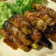 なすの豚巻き~ピリッとバタしょうゆ風味