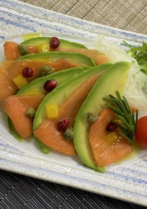 スモークサーモンとアボカド-レシピのメイン写真