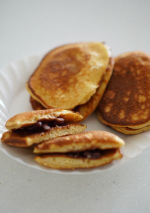 【豆腐で作る】ヘルシーしっとりどら焼き-レシピのメイン写真