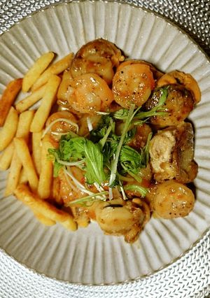 ヨウサマの減塩ホタテとエビの中華グリル-レシピのメイン写真