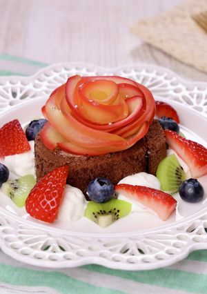 アップルショコラロールケーキ-レシピのメイン写真