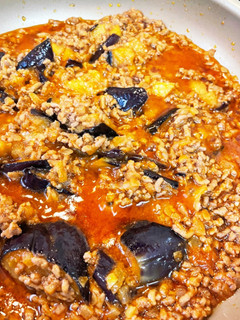 冷凍ナスとひき肉でケチャップ丼-レシピのメイン写真