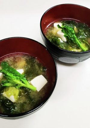 ◇旬のあおさのり香る☆お味噌汁◇-レシピのメイン写真