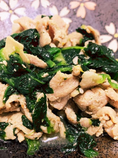 豚肉とほうれん草のゆず味噌炒め-レシピのメイン写真