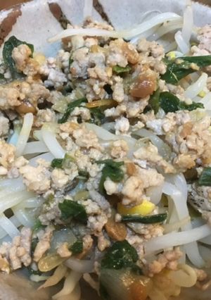 韓国味噌大活躍　もやしの肉味噌-レシピのメイン写真
