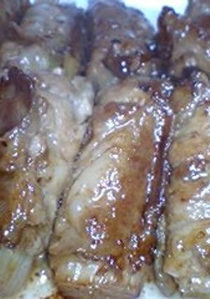 ネギの豚肉巻きオイスター味♪-レシピのメイン写真