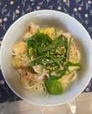 海老とアボカドのレモン醤油そうめん
