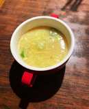 絹豆腐とネギのかき卵麹味噌汁