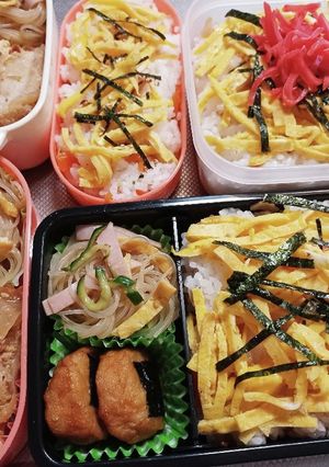 高校生息子、旦那、娘弁当(4/14)-レシピのメイン写真